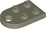 LEGO® los onderdeel Plaat Aangepast Donkergrijs 3176
