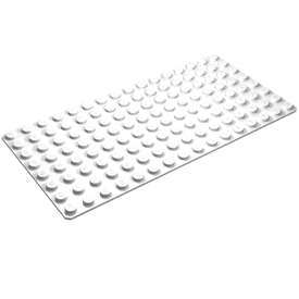 LEGO® los onderdeel Grondplaat in kleur Wit 3865
