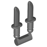 Plaatje in Gallery viewer laden, LEGO® los onderdeel Wapen Donker Blauwachtig Grijs 44658