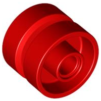 LEGO® los onderdeel Wiel in kleur Rood 30285