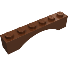 Plaatje in Gallery viewer laden, LEGO® los onderdeel Steen Boog Roodachtig Bruin 3455