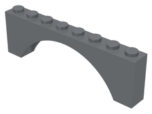 Plaatje in Gallery viewer laden, LEGO® los onderdeel Steen Boog Donker Blauwachtig Grijs 3308