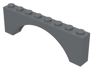 LEGO® los onderdeel Steen Boog Donker Blauwachtig Grijs 3308