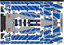 Plaatje in Gallery viewer laden, LEGO® stickervel set 42210-1 2 Fast 2 Furious Nissan Skyline GT-R (R34) Car