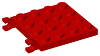 LEGO® los onderdeel Plaat Aangepast in kleur Rood 47998