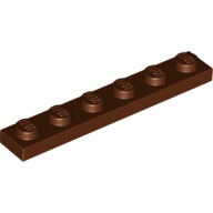Plaatje in Gallery viewer laden, LEGO® los onderdeel Plaat Algemeen Roodachtig Bruin 3666