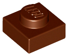 LEGO® los onderdeel Plaat Algemeen Roodachtig Bruin 3024