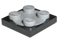 LEGO® los onderdeel Draaischijf in kleur Zwart 3680c02