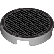 LEGO® Tegel Rond met Motief Licht Blauwachtig Grijs 4150ps4