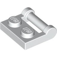 LEGO® los onderdeel Plaat Aangepast in kleur Wit 48336