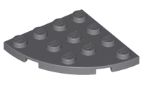 LEGO® onderdeel Plaat Rond Donker Blauwachtig Grijs 30565
