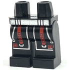 LEGO® los onderdeel Benen met Motief Zwart 970c00pb0037