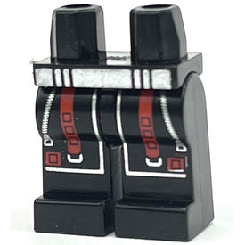 LEGO® los onderdeel Benen met Motief Zwart 970c00pb0037