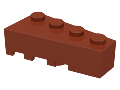 LEGO® los onderdeel Wig in kleur Roodachtig Bruin 41767