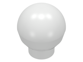 LEGO® los onderdeel Steen Rond in kleur Wit x12