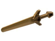 Plaatje in Gallery viewer laden, LEGO® los onderdeel Wapen in kleur Plat Donker Goud 48495