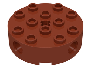 LEGO® los onderdeel Steen Rond Roodachtig Bruin 6222