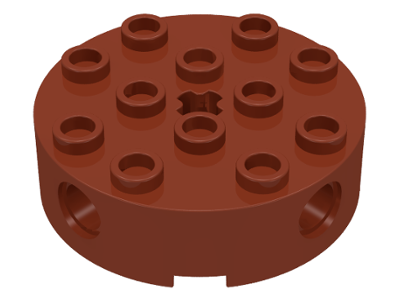 LEGO® los onderdeel Steen Rond Roodachtig Bruin 6222