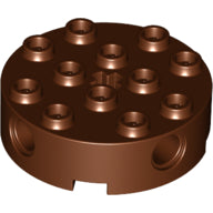 Plaatje in Gallery viewer laden, LEGO® los onderdeel Steen Rond Roodachtig Bruin 6222