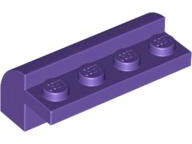 LEGO® los onderdeel Dakpan Gebogen in kleur Donkerpaars 6081