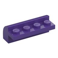 LEGO® los onderdeel Dakpan Gebogen in kleur Donkerpaars 6081