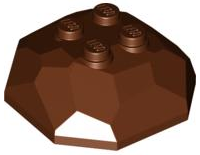 LEGO® los onderdeel Rots in kleur Roodachtig Bruin 30293