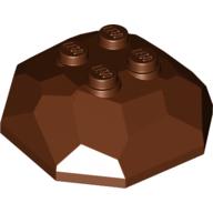 LEGO® los onderdeel Rots in kleur Roodachtig Bruin 30293