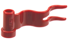 LEGO® los onderdeel Vlag in kleur Donkerrood 4495a