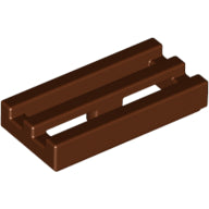 Plaatje in Gallery viewer laden, LEGO® los onderdeel Tegel Aangepast Roodachtig Bruin 2412b
