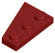 LEGO® los onderdeel Wig Plaat in kleur Donkerrood 43722