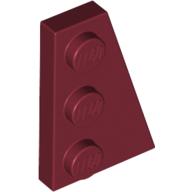 LEGO® los onderdeel Wig Plaat in kleur Donkerrood 43722