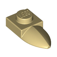 LEGO® los onderdeel Plaat Aangepast in kleur Geelbruin 49668