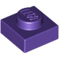 Plaatje in Gallery viewer laden, LEGO® los onderdeel Plaat Algemeen in kleur Donkerpaars 3024