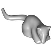 LEGO® los onderdeel Landdier Licht Blauwachtig Grijs 40234