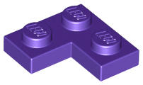 Plaatje in Gallery viewer laden, LEGO® los onderdeel Plaat Algemeen in kleur Donkerpaars 2420