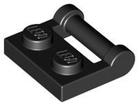 Plaatje in Gallery viewer laden, LEGO® los onderdeel Plaat Aangepast in kleur Zwart 48336