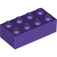 LEGO® los onderdeel Steen in kleur Donkerpaars 3001