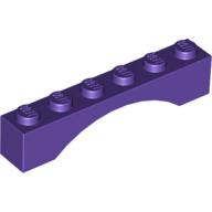 LEGO® los onderdeel Steen Boog in kleur Donkerpaars 3455
