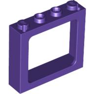 LEGO® los onderdeel Raamkozijn in kleur Donkerpaars 6556
