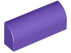 LEGO® los onderdeel Dakpan Gebogen in kleur Donkerpaars 6191