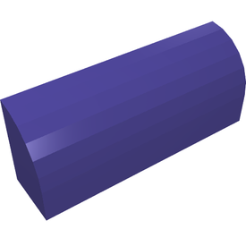 LEGO® los onderdeel Dakpan Gebogen in kleur Donkerpaars 6191