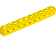 Plaatje in Gallery viewer laden, LEGO® los onderdeel Technische Steen in kleur Geel 2730