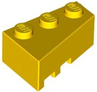 LEGO® los onderdeel Wig in kleur Geel 6564