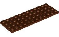 LEGO® los onderdeel Plaat Algemeen Roodachtig Bruin 3029