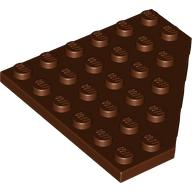LEGO® los onderdeel Wig Plaat in kleur Roodachtig Bruin 6106