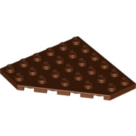LEGO® los onderdeel Wig Plaat in kleur Roodachtig Bruin 6106