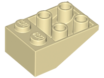Plaatje in Gallery viewer laden, LEGO® los onderdeel Dakpan Omgekeerd Geelbruin 3747a