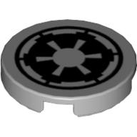 LEGO® Tegel Rond met Motief Licht Blauwachtig Grijs 4150ps5
