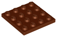 LEGO® los onderdeel Plaat Algemeen Roodachtig Bruin 3031