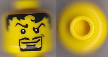 Plaatje in Gallery viewer laden, LEGO® los onderdeel Hoofd in kleur Geel 3626cpb0216